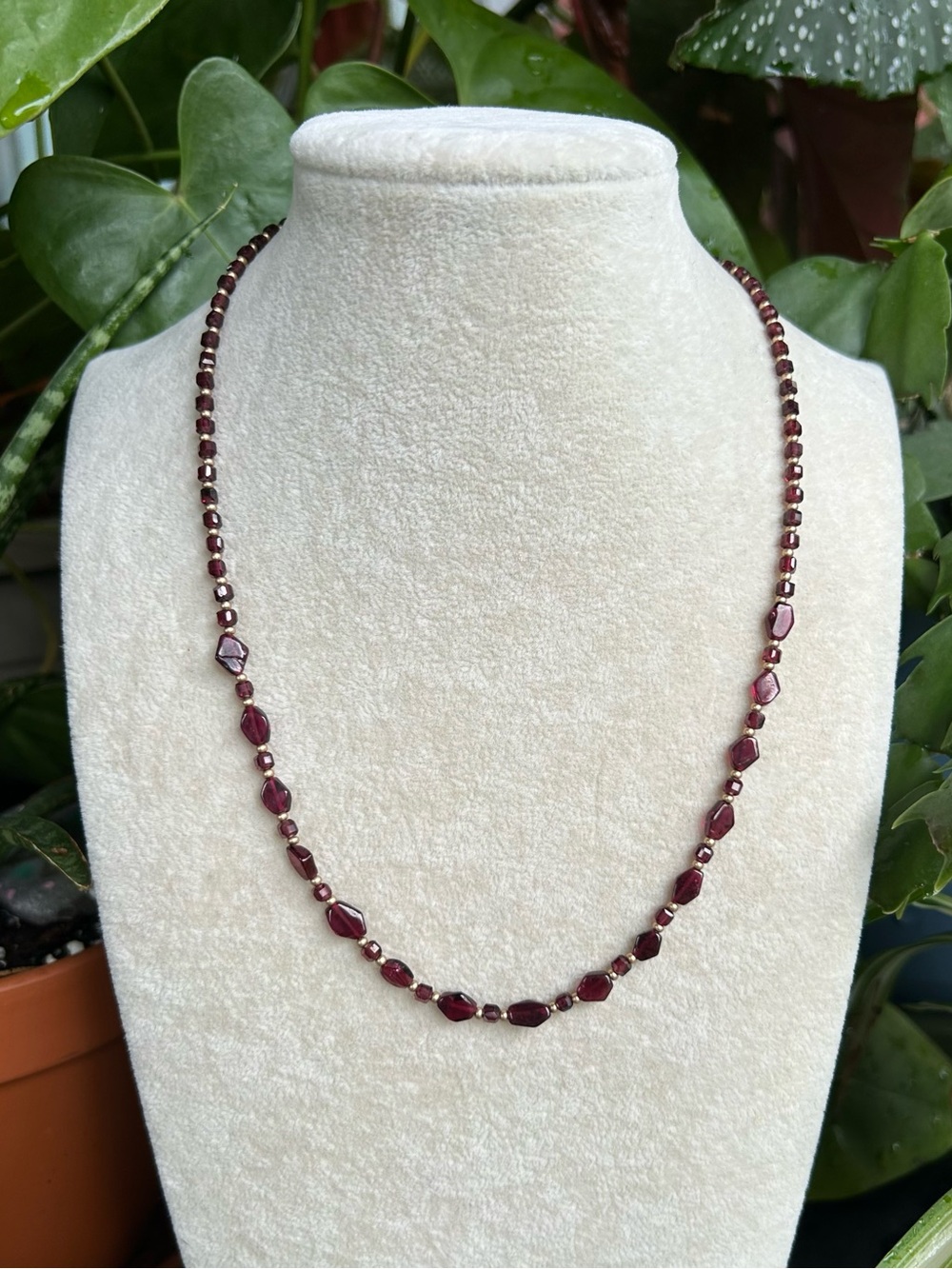 Garnet necklace